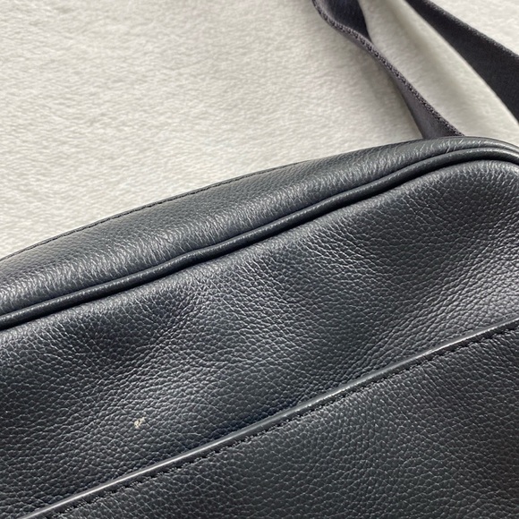 Coach Charles Smooth Pebble Leather Adjustable Crossbody Flight Bag (Black) - Picture 16 of 16